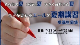 夏期講習の受講生を募集しています